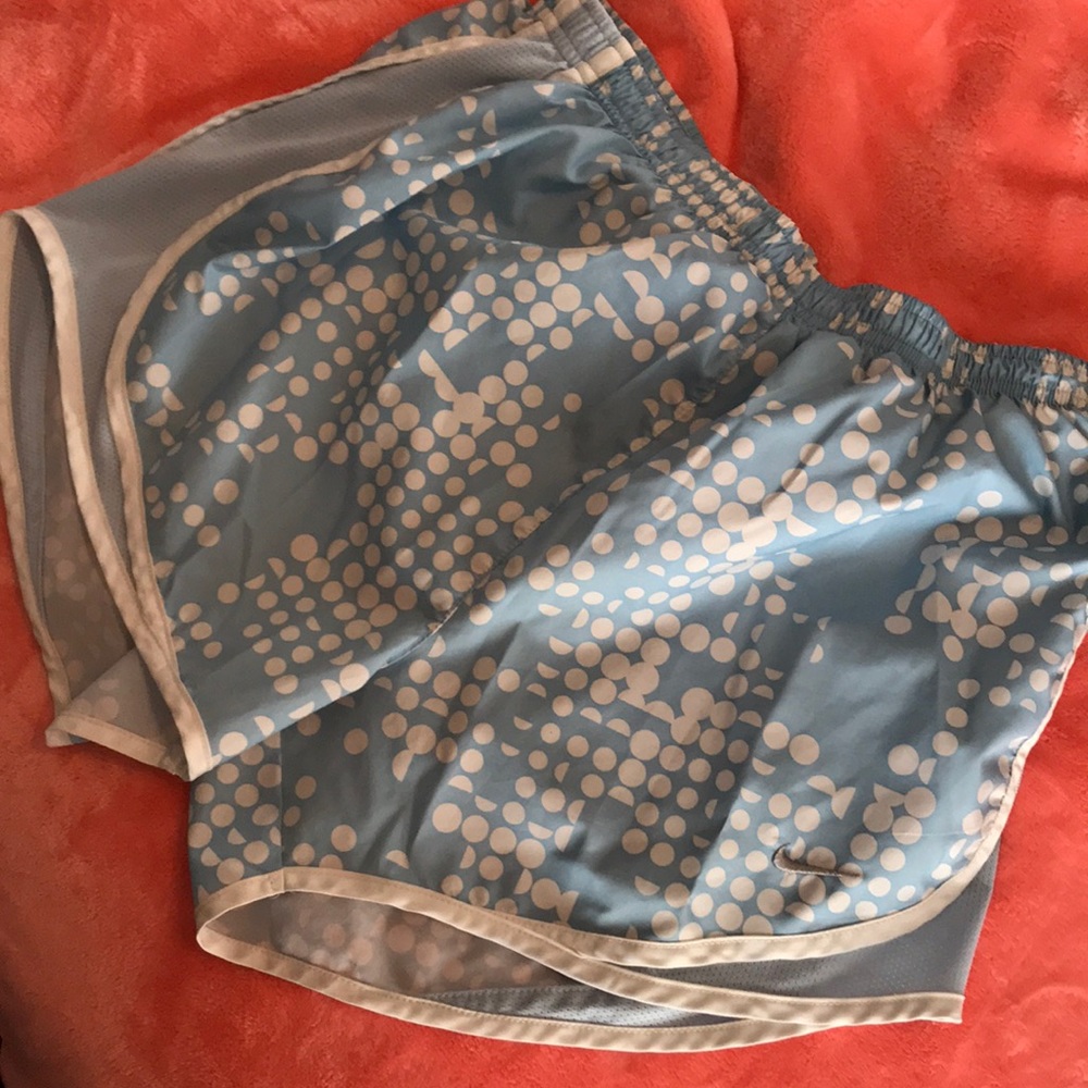 Pale blue nike shorts